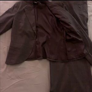 Newport News Suit Set size 10 brown plaid